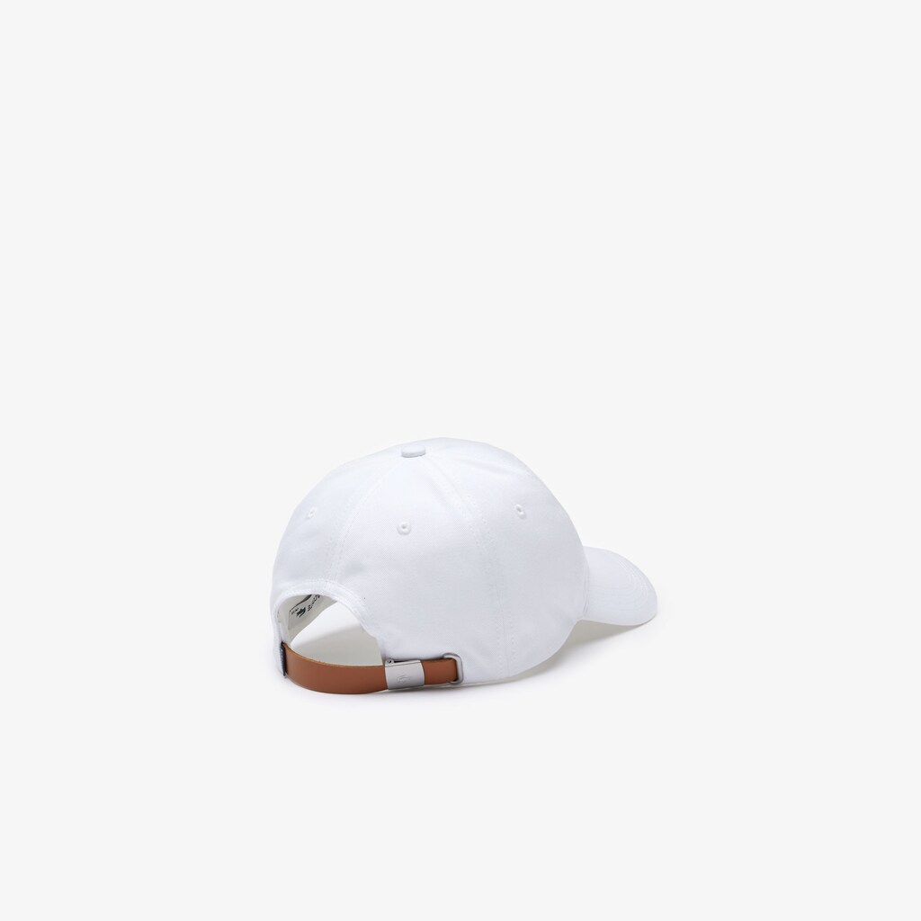 Men's Lacoste White Caps Contrast Strap And Crocodile Cotton HP2-54525C7