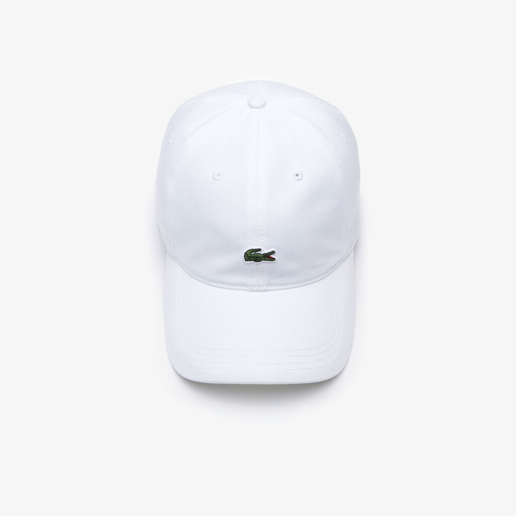 Men's Lacoste White Caps Contrast Strap And Crocodile Cotton HP2-54525C7