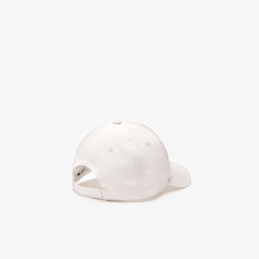 Women's Lacoste White Caps Cotton Poplin Logo PF4-11671R0