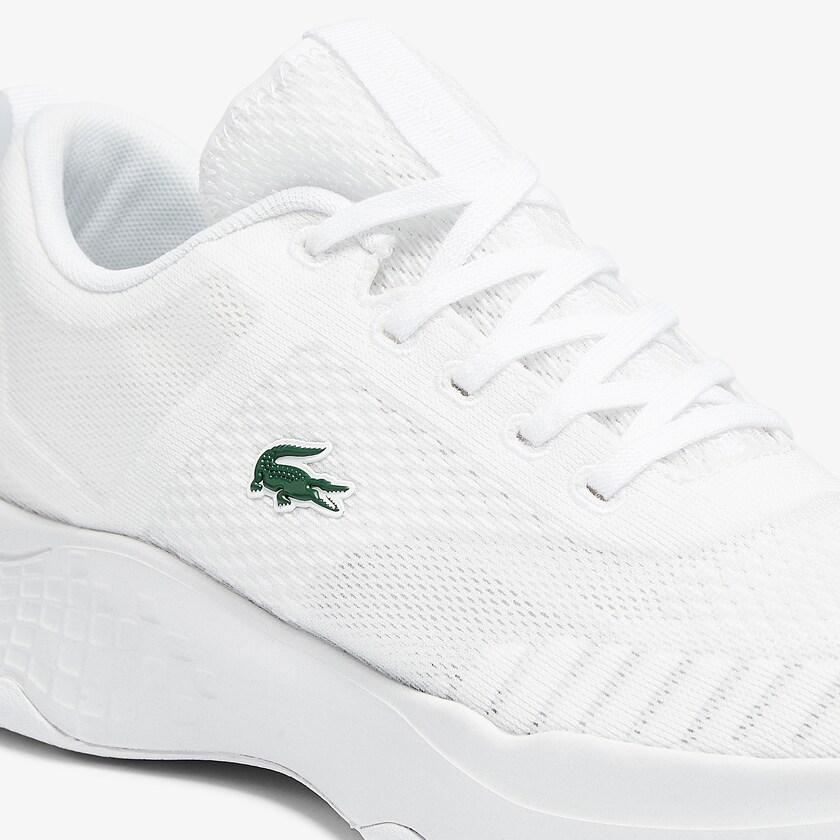 Men's Lacoste White Sneakers Court-Drive Fly Textile JI4-26092F7