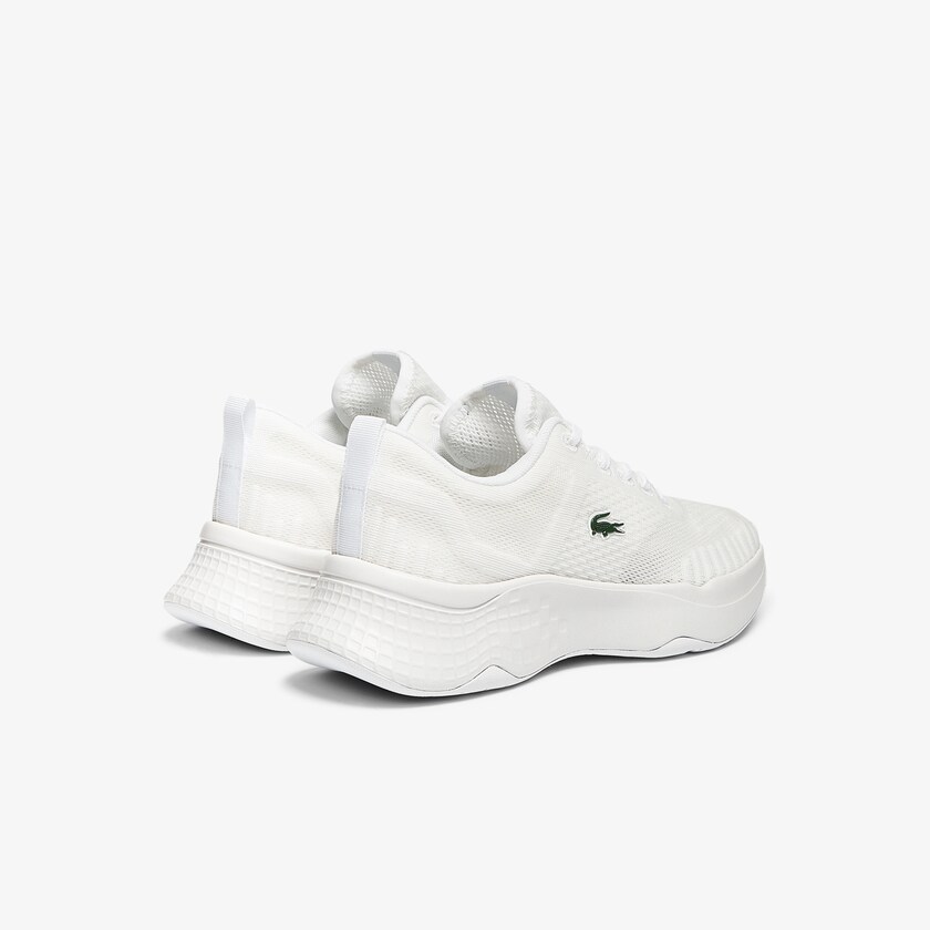 Women's Lacoste White Sneakers Court-Drive Fly Textile FP5-56665H9