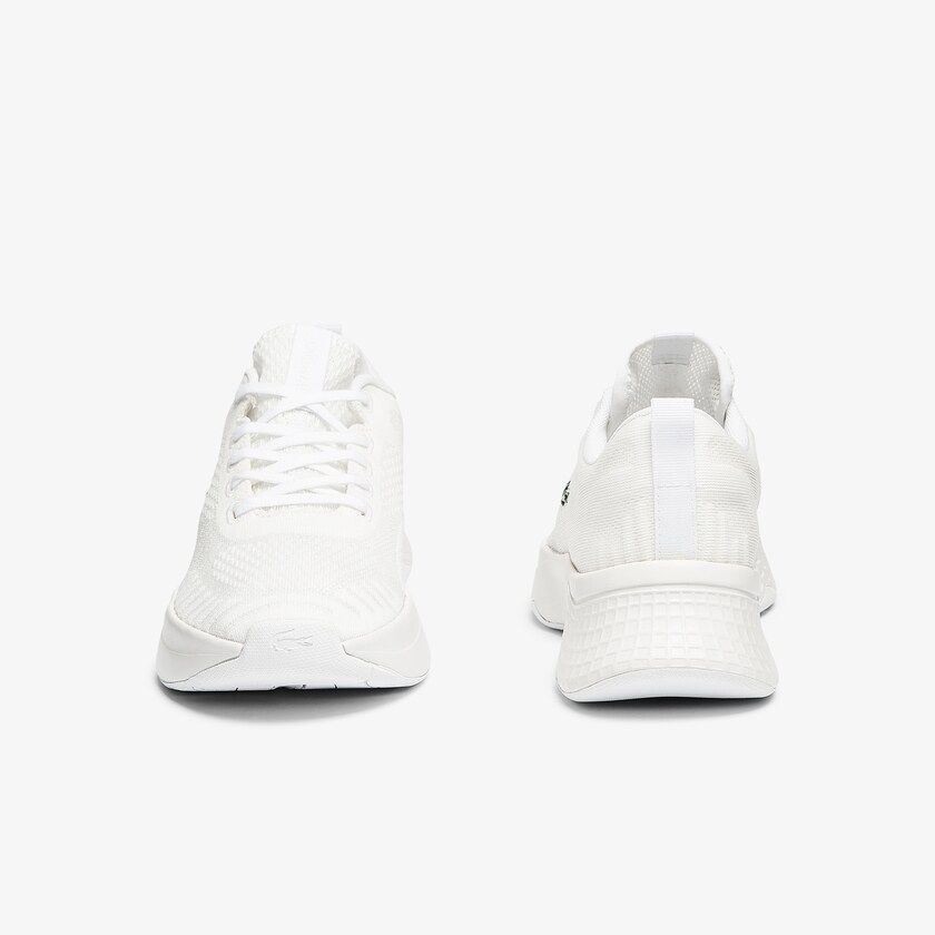 Women's Lacoste White Sneakers Court-Drive Fly Textile FP5-56665H9