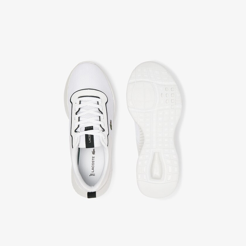 Kids' Lacoste White Sneakers Court-Drive Textile NR0-97409C4