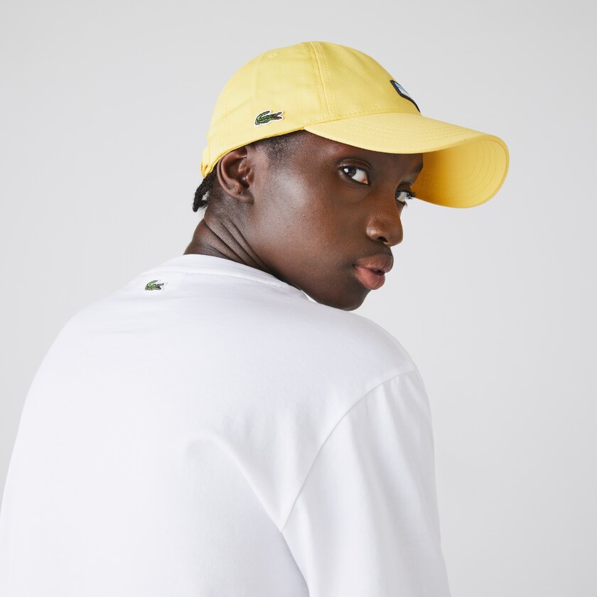 Women's Lacoste White T Shirts Crew Neck Printed Soft Cotton DW3-06830G2