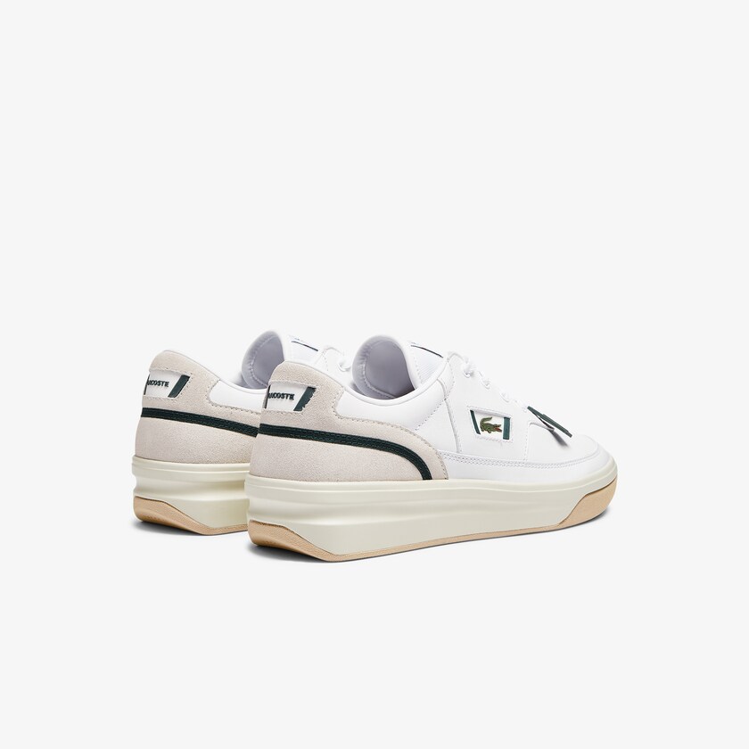 Men's Lacoste White Sneakers G80 Leather and Suede KH8-64006N5