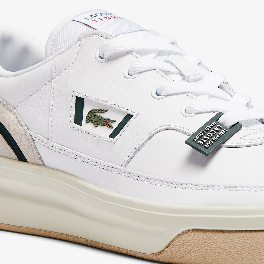 Men's Lacoste White Sneakers G80 Leather and Suede KH8-64006N5