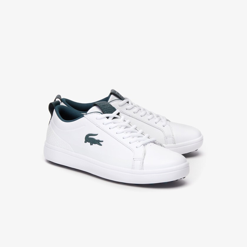 Men's Lacoste White Golf Shoes G Elite Synthetic and Leather UB8-93249G1