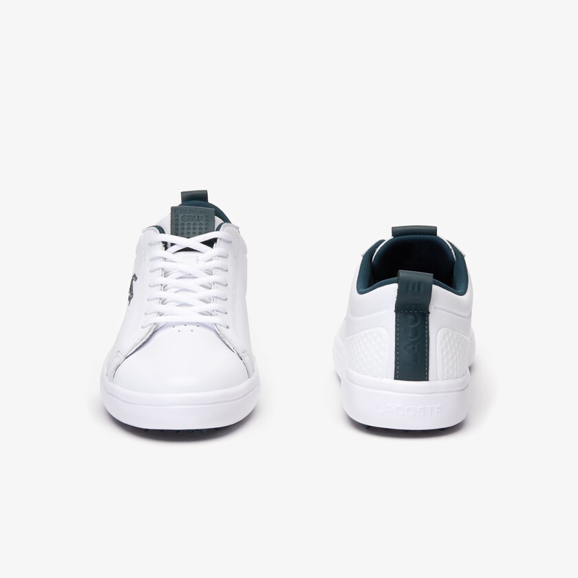 Men's Lacoste White Golf Shoes G Elite Synthetic and Leather UB8-93249G1