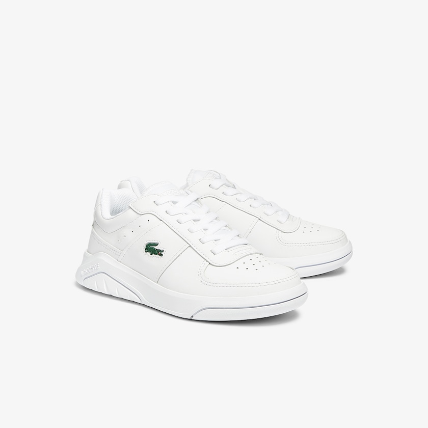 Women's Lacoste White Sneakers Game Advance Leather and Synthetic QP3-73547B5
