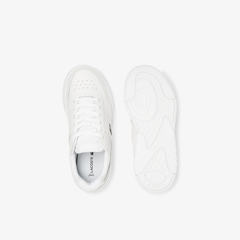 Women's Lacoste White Sneakers Game Advance Leather and Synthetic QP3-73547B5