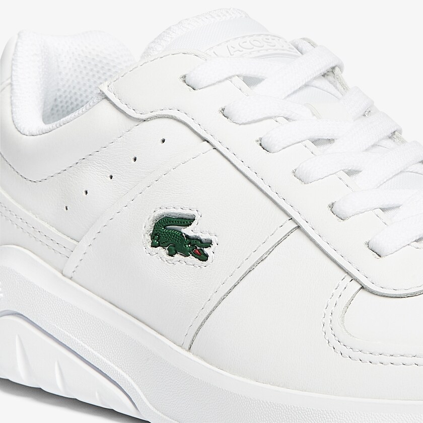 Women's Lacoste White Sneakers Game Advance Leather and Synthetic QP3-73547B5