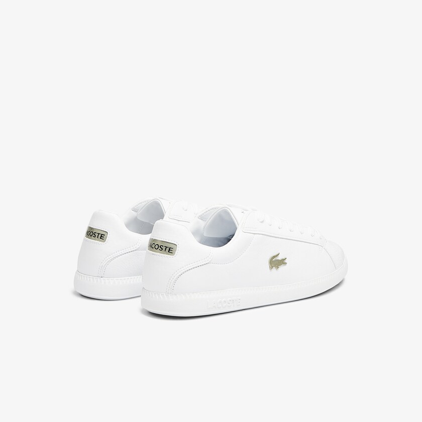Men's Lacoste White Sneakers Graduate Leather and Synthetic HK3-85968H7