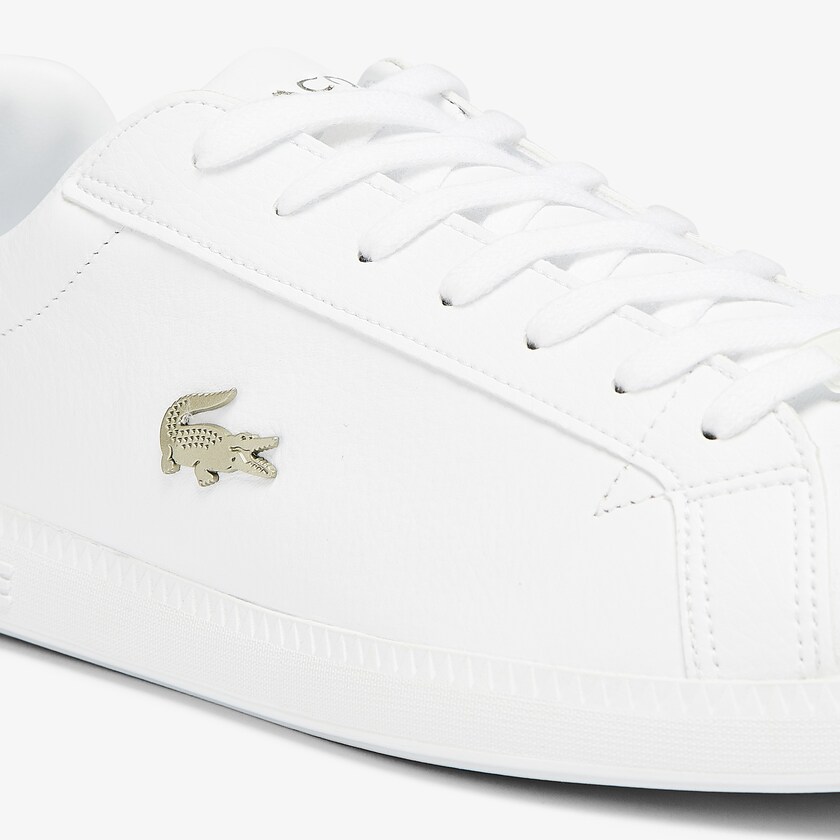 Men's Lacoste White Sneakers Graduate Leather and Synthetic HK3-85968H7