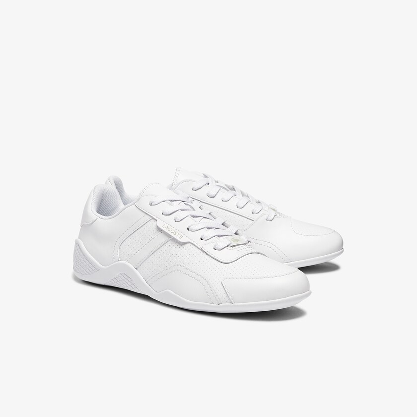 Women's Lacoste White Sneakers Hapona Leather and Synthetic LE1-84778W3