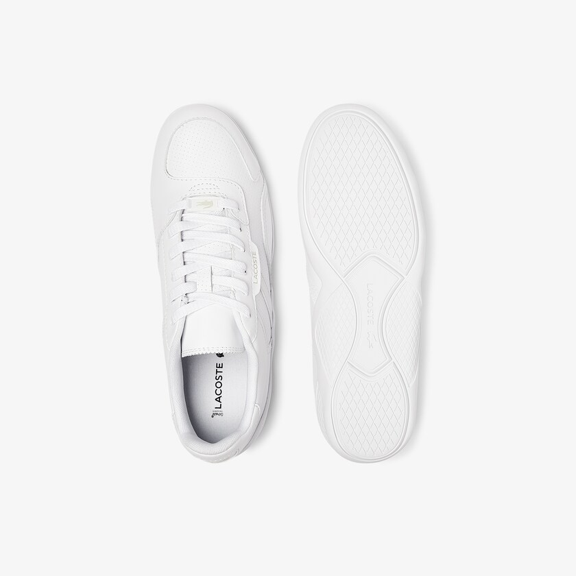 Women's Lacoste White Sneakers Hapona Leather and Synthetic LE1-84778W3