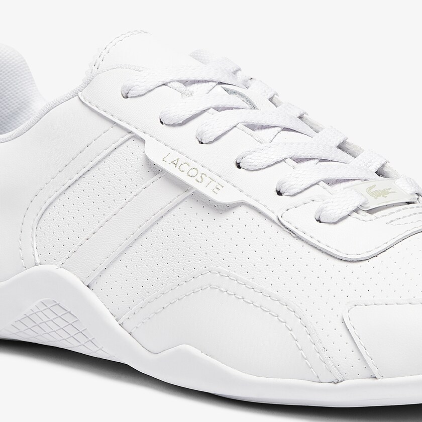 Women's Lacoste White Sneakers Hapona Leather and Synthetic LE1-84778W3