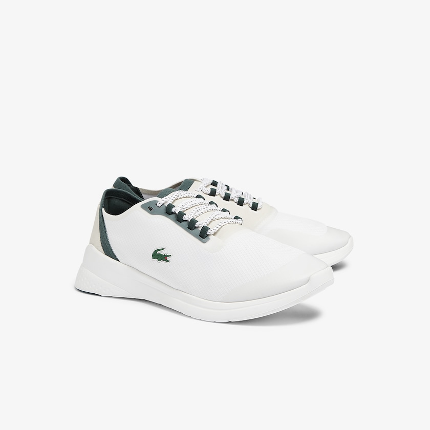 Men's Lacoste White Sneakers LT Fit Textile HK1-90899G7