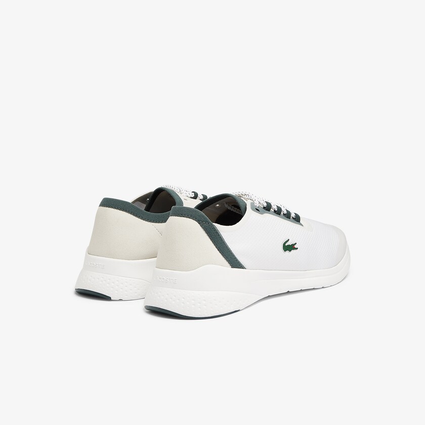 Men's Lacoste White Sneakers LT Fit Textile HK1-90899G7