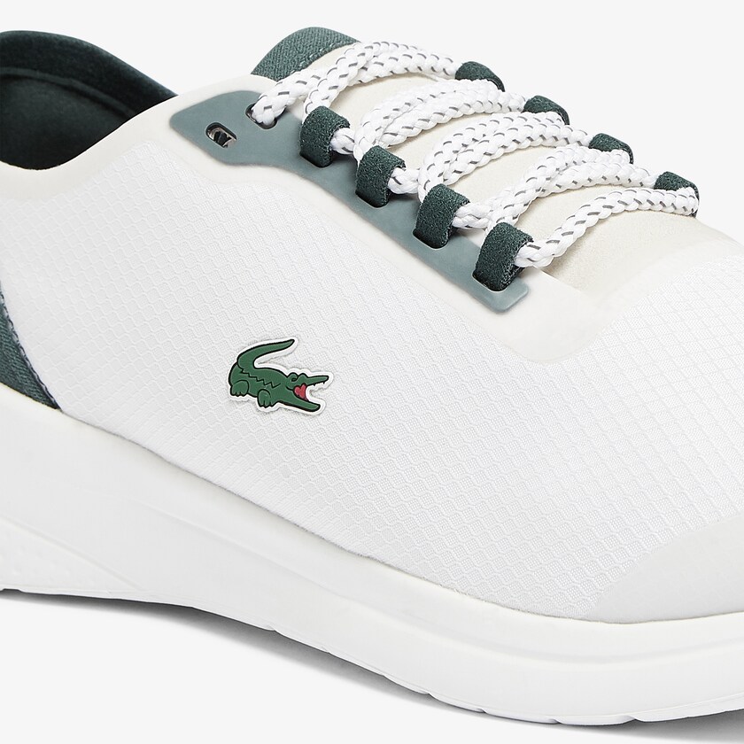 Men's Lacoste White Sneakers LT Fit Textile HK1-90899G7