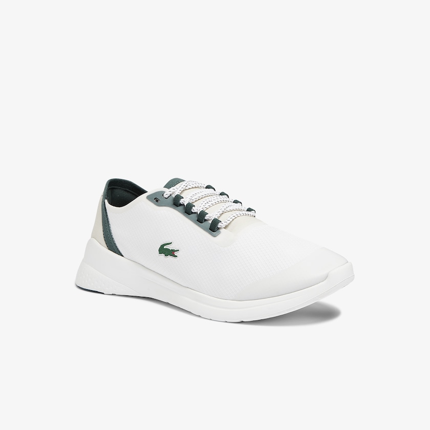Men's Lacoste White Sneakers LT Fit Textile HK1-90899G7
