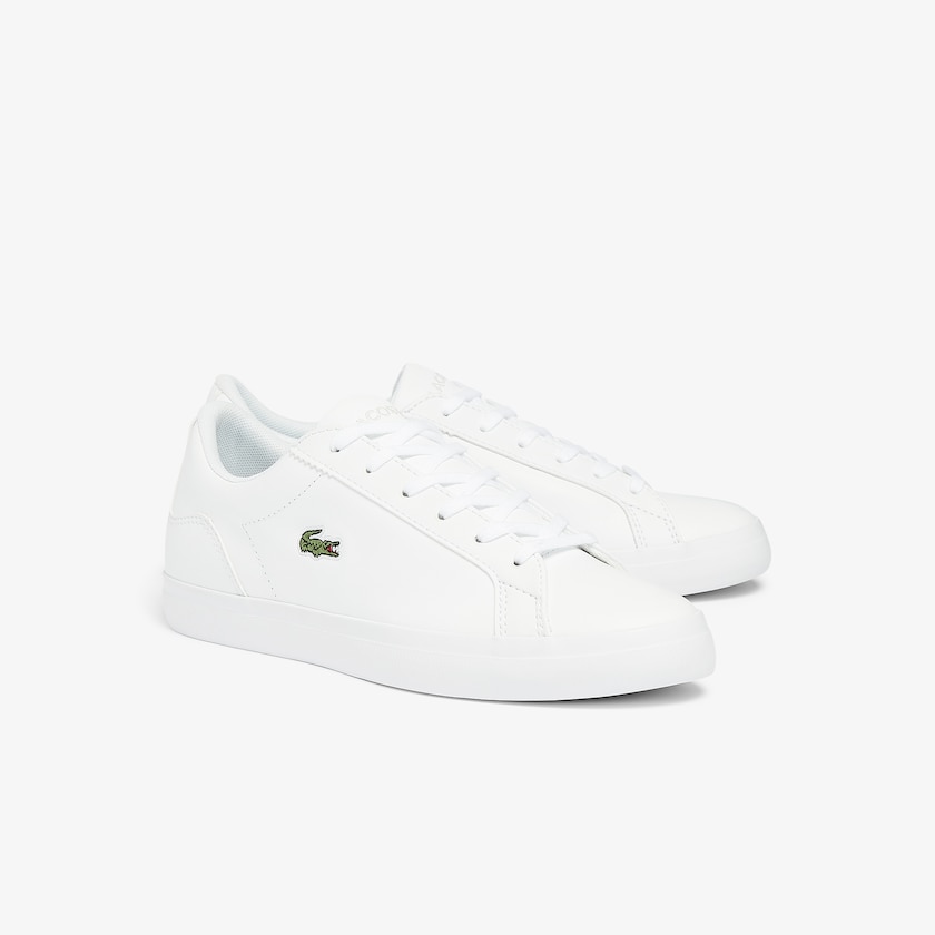 Women's Lacoste White Sneakers Lerond BL Leather and Synthetic YE2-93489T9