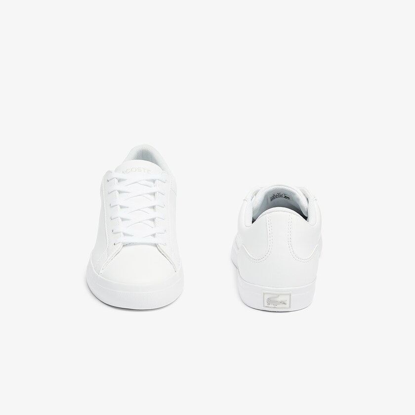 Women's Lacoste White Sneakers Lerond BL Leather and Synthetic YE2-93489T9