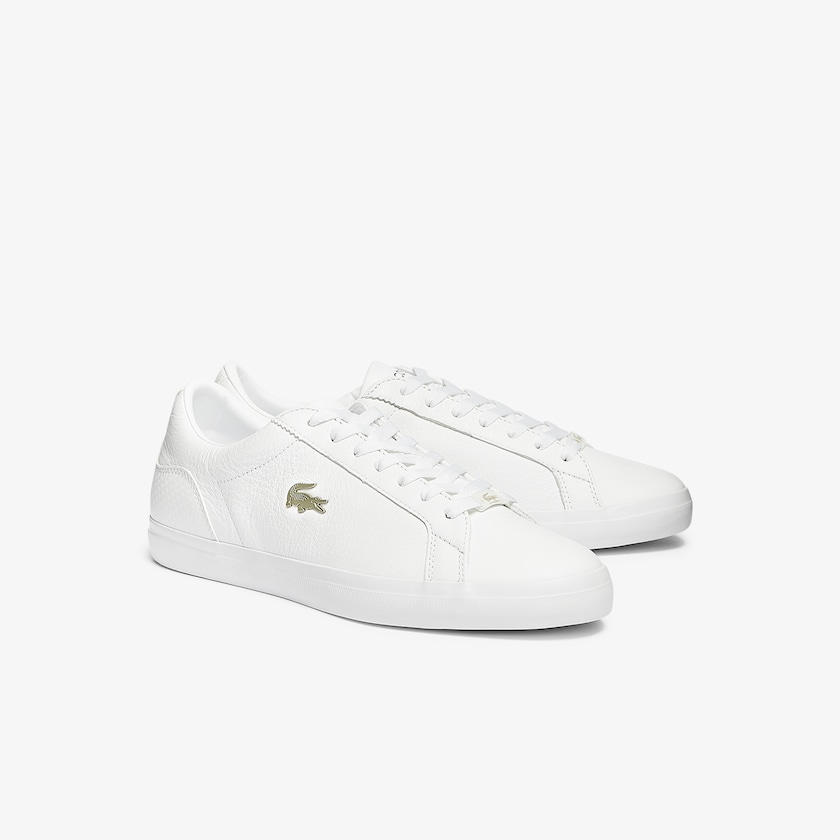 Men's Lacoste White Sneakers Lerond Leather and Synthetic AJ8-18851P1
