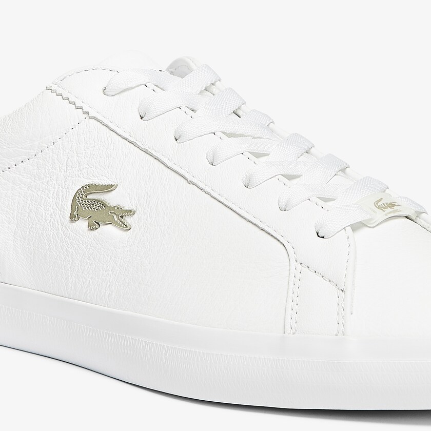 Men's Lacoste White Sneakers Lerond Leather and Synthetic AJ8-18851P1