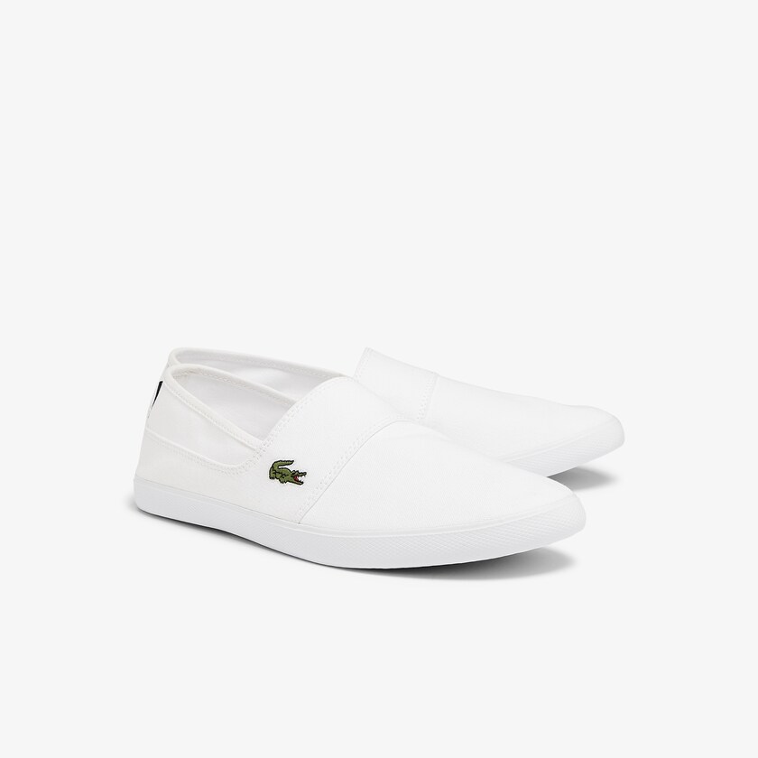 Men's Lacoste White Sneakers Marice Canvas Slip-ons IS5-90239E1
