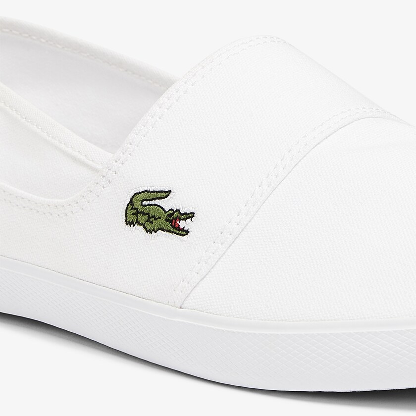 Men's Lacoste White Sneakers Marice Canvas Slip-ons IS5-90239E1