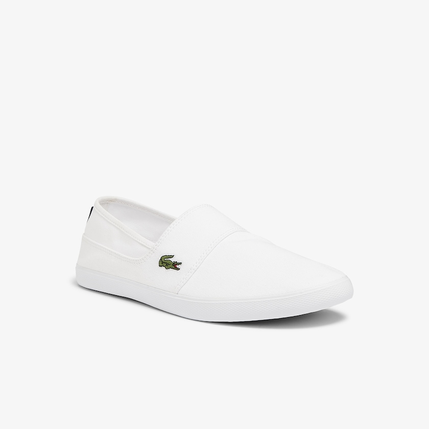 Men's Lacoste White Sneakers Marice Canvas Slip-ons IS5-90239E1