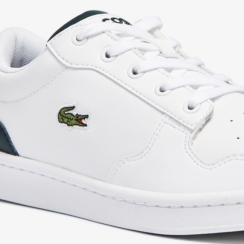 Kids' Lacoste White Sneakers Masters Cup Leather and Synthetic CV0-68686O0
