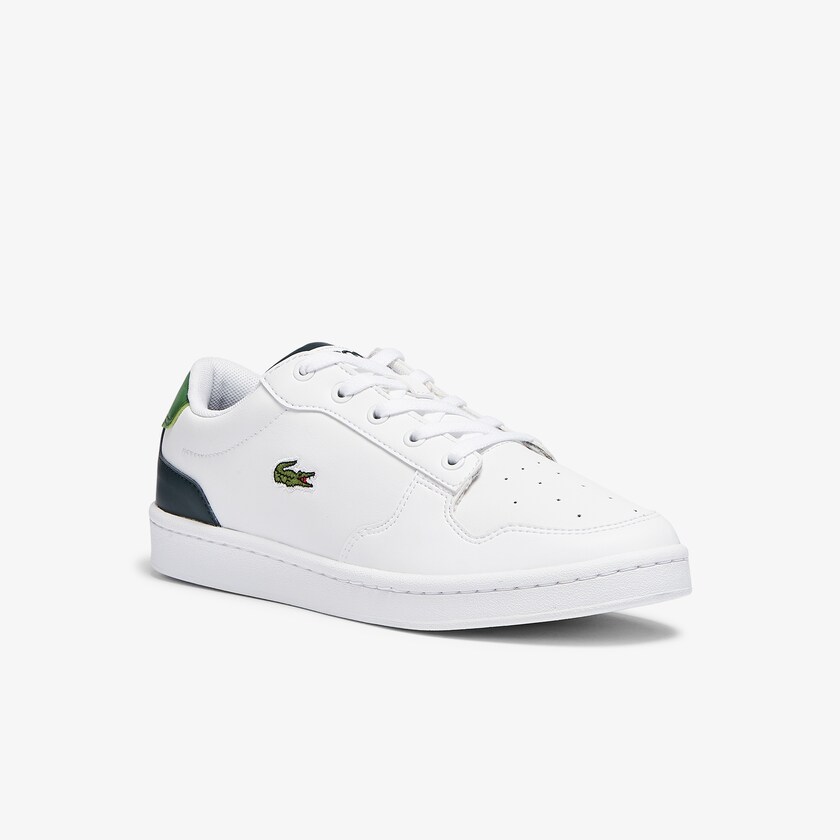 Kids' Lacoste White Sneakers Masters Cup Leather and Synthetic CV0-68686O0
