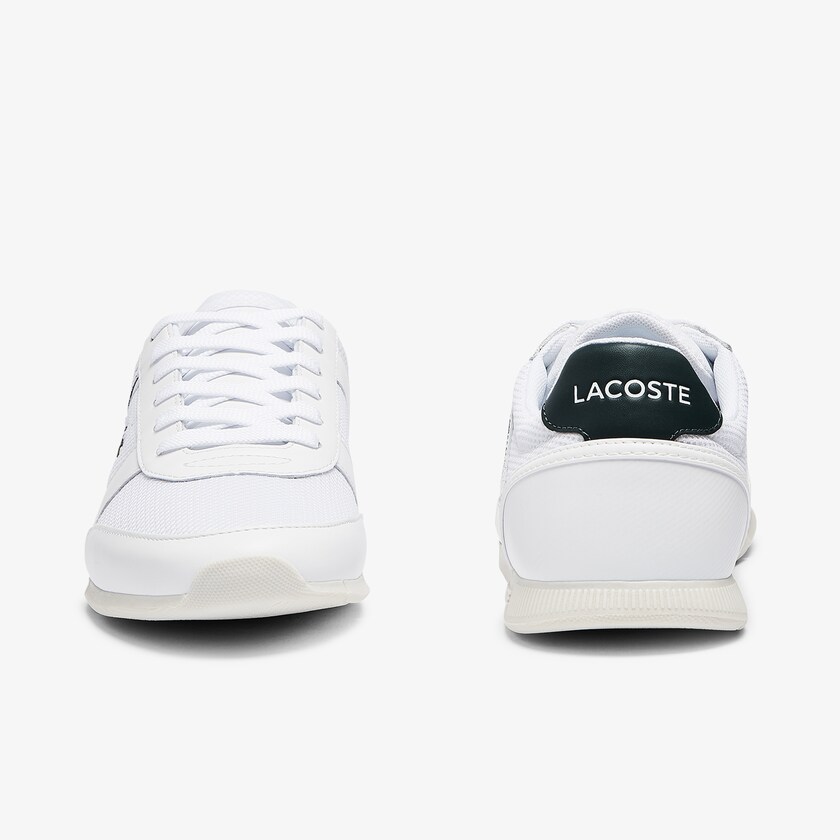 Men's Lacoste White Sneakers Men'serva Sport Textile and Leather VU5-75037C6