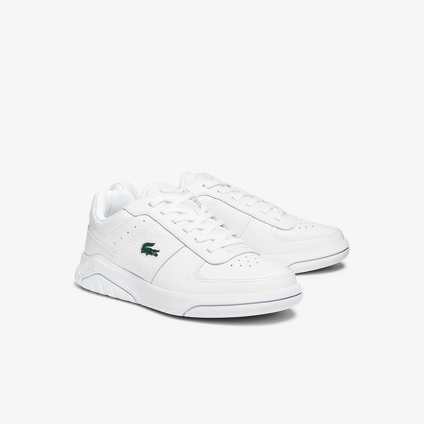Men's Lacoste White Sneakers Men's’s Game Advance Tumbled Leather MR2-23662Z8