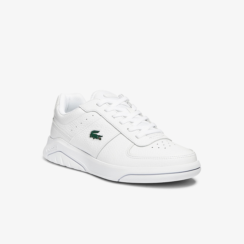 Men's Lacoste White Sneakers Men's’s Game Advance Tumbled Leather MR2-23662Z8