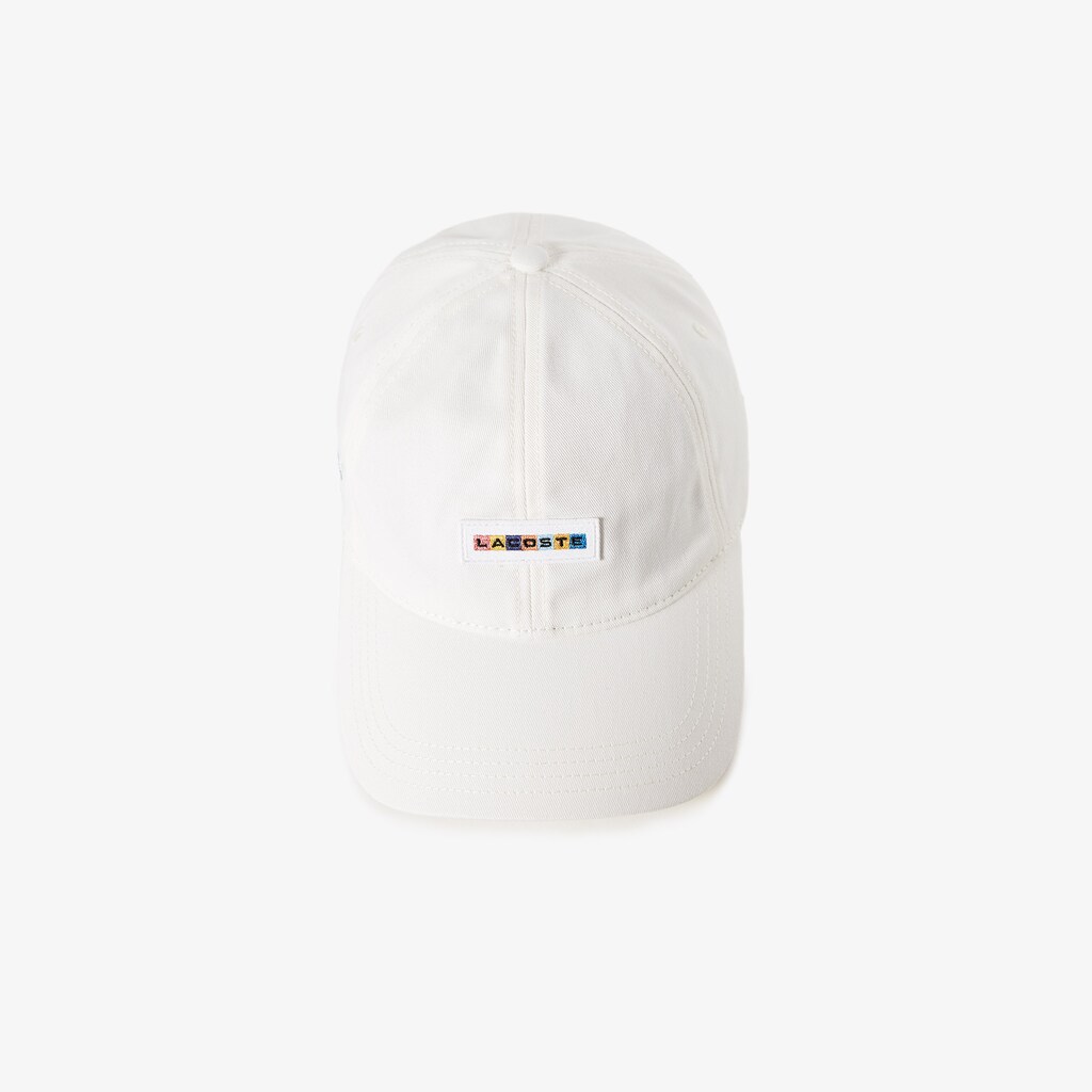 Men's Lacoste White Caps Multicolor-Logo Cotton AO7-02880V3