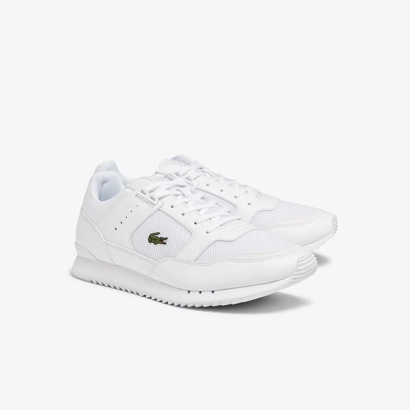 Men's Lacoste White Sneakers Partner Piste Textile YO7-25432C9