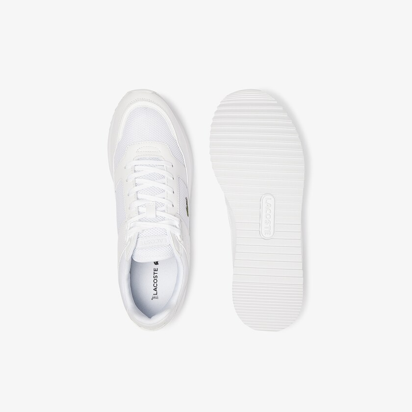 Men's Lacoste White Sneakers Partner Piste Textile YO7-25432C9