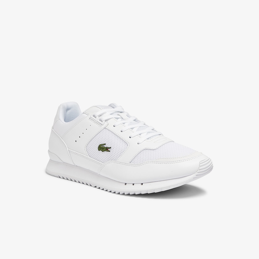 Men's Lacoste White Sneakers Partner Piste Textile YO7-25432C9