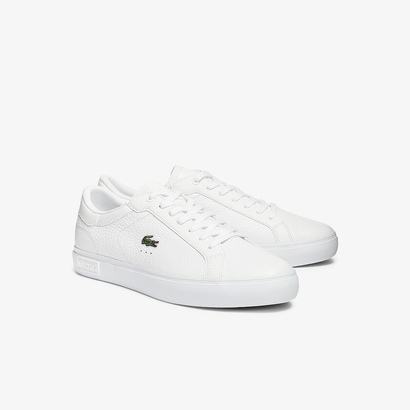 Men's Lacoste White Sneakers Powercourt Leather EL1-88428X5