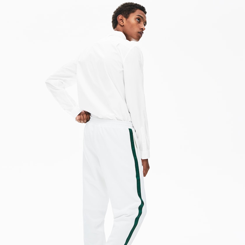 Men's Lacoste White Shirts Regular Fit Badge Logo YM6-28382C6
