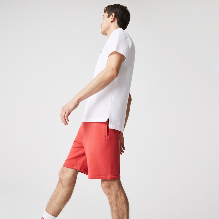 Men's Lacoste White Polo Shirts Regular Fit Cotton Piqué PB1-12721H5