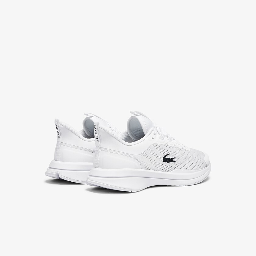 Women's Lacoste White Sneakers Run Spin Textile UB9-55035Y4