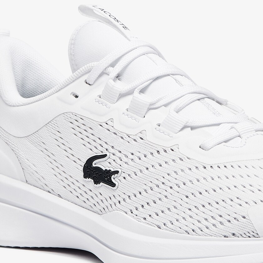 Women's Lacoste White Sneakers Run Spin Textile UB9-55035Y4