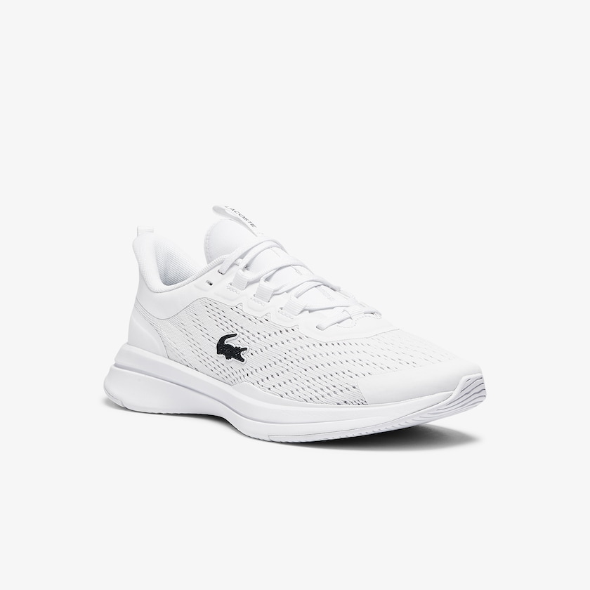 Women's Lacoste White Sneakers Run Spin Textile UB9-55035Y4