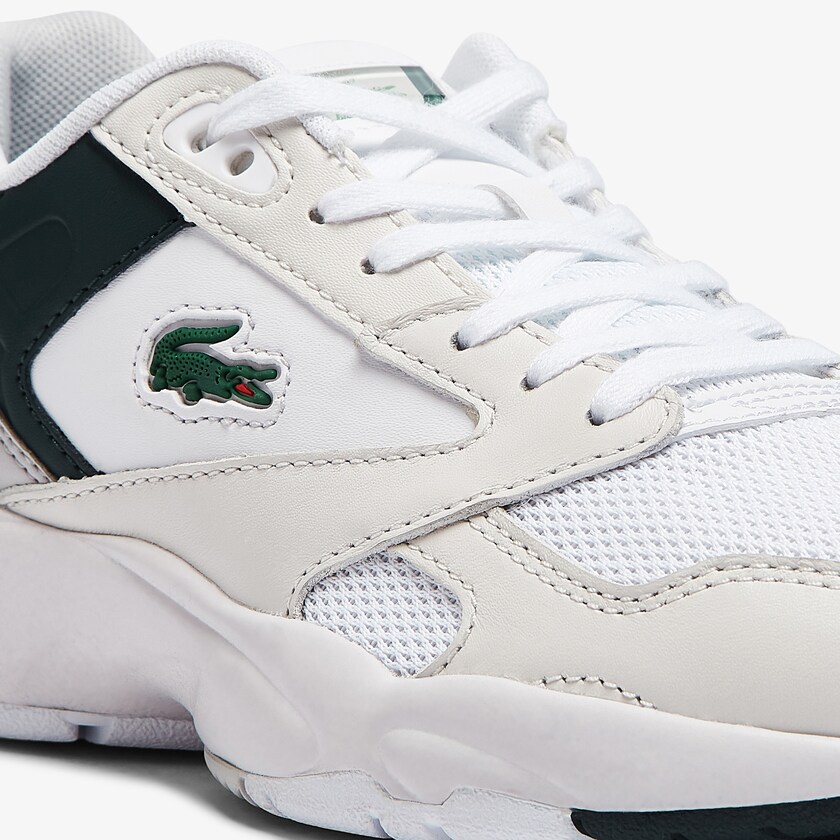 Women's Lacoste White Sneakers Storm 96 Lo Synthetic and Leather UE3-93149R7