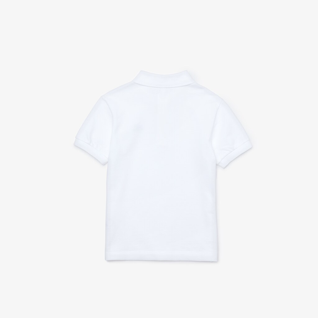Kids' Lacoste White Polo Shirts Stylized Logo Cotton Petit Piqué PO8-07390A2