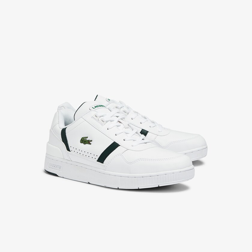 Men's Lacoste White Sneakers T-Clip Leather SJ3-57275W3