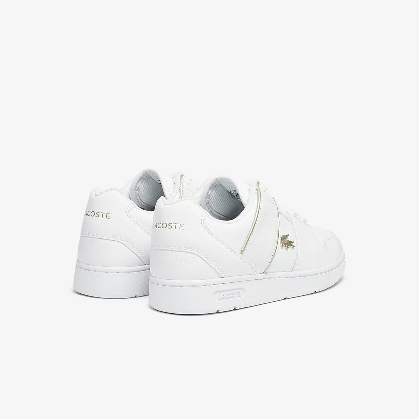 Women's Lacoste White Sneakers Thrill Leather and Synthetic OQ7-56065I6